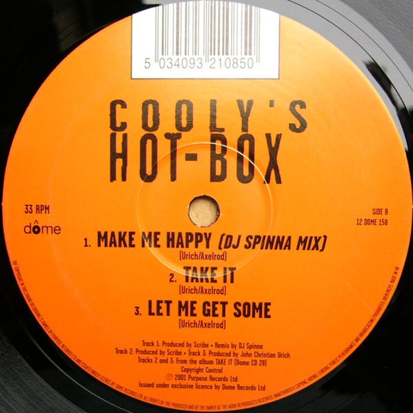 Cooly's Hot Box - Over And Over | Dome Records (12 DOME 158) - 2