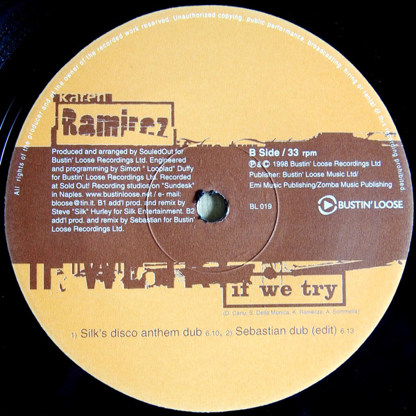 Karen Ramirez - If We Try | Bustin' Loose Recordings (BL 019) - 4 Karen Ramirez - If We Try | Bustin' Loose Recordings (BL 019) - 4