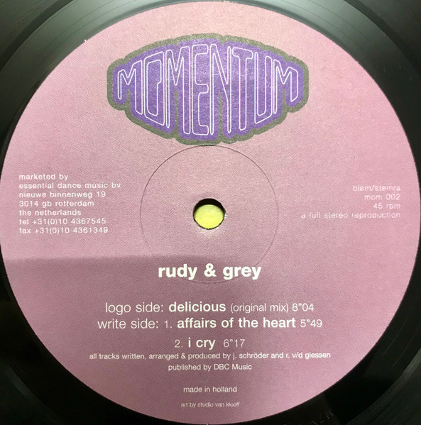 Rudy & Grey - Delicious | Momentum Recordings (MOM 002)