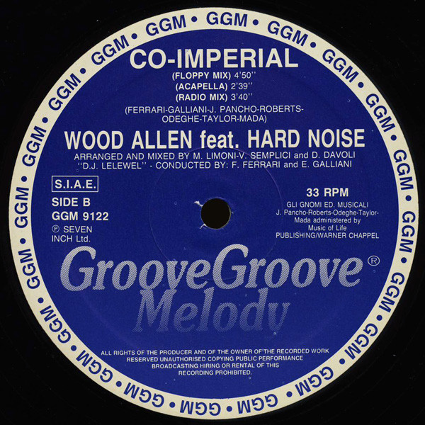 Wood Allen Feauturing Hardnoise - Co-Imperial | Groove Groove Melody (GGM 9122) - 4