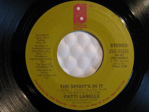 Patti LaBelle - The Spirit's In It | Philadelphia International Records (ZS5 02655) - main
