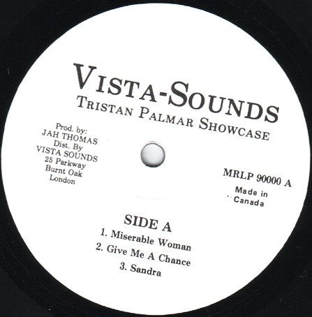 Tristan Palmer - Show Case (In A Roots Radics Drum And Bass) | Vista Sounds (MRLP 90000) - 3