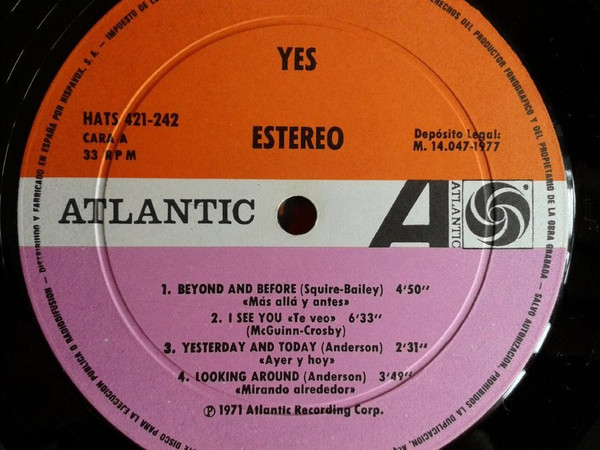 Yes - Yes | Atlantic (HATS 421-242) - 3