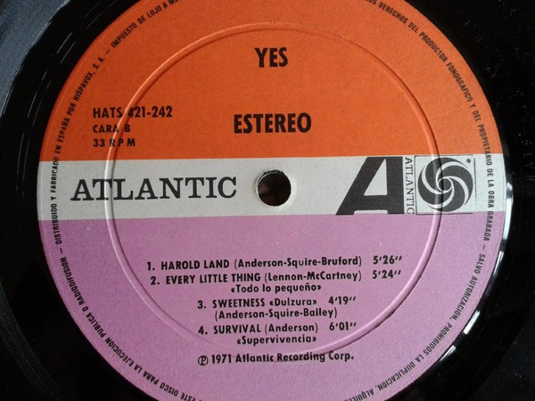 Yes - Yes | Atlantic (HATS 421-242) - 4