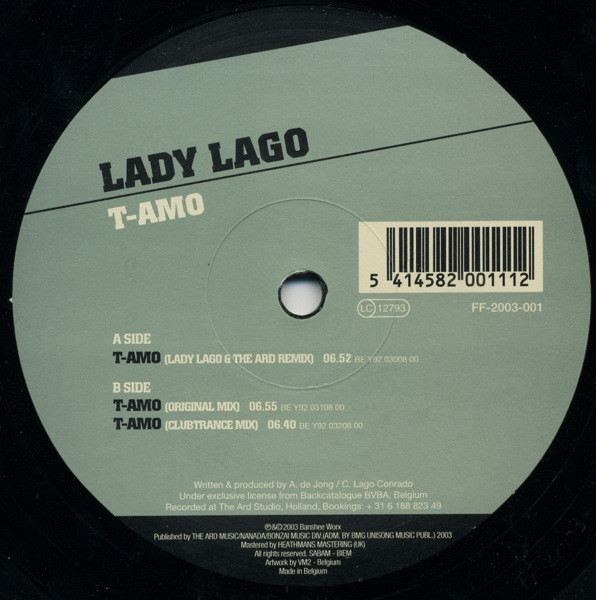 Lady Lago - T-Amo | Fourty-5 (FF-2003-001)