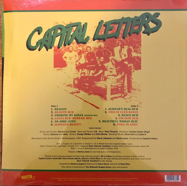 Capital Letters - Reality | Radiation Roots (RR00374) - 2