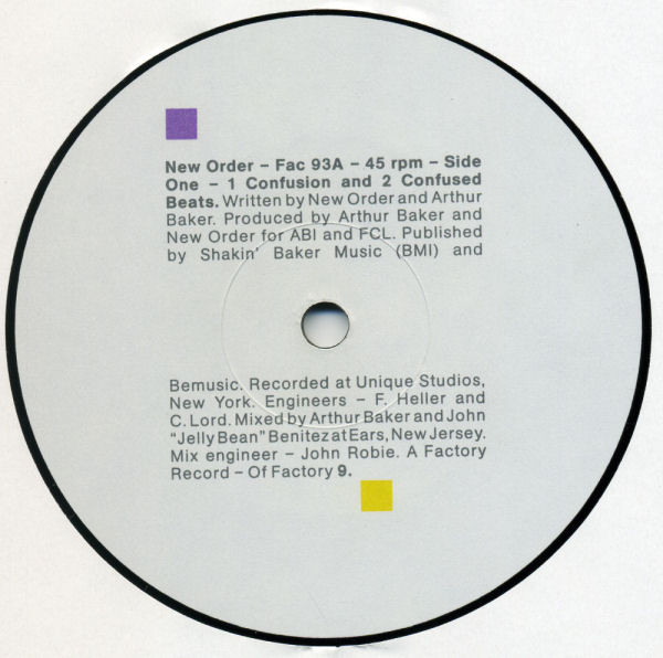 New Order - Confusion | Factory (Fac 93) - 3
