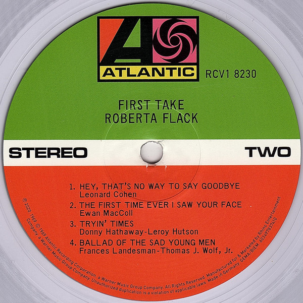 Roberta Flack - First Take | Atlantic (RCV1 8230) - 3 Roberta Flack - First Take | Atlantic (RCV1 8230) - 3