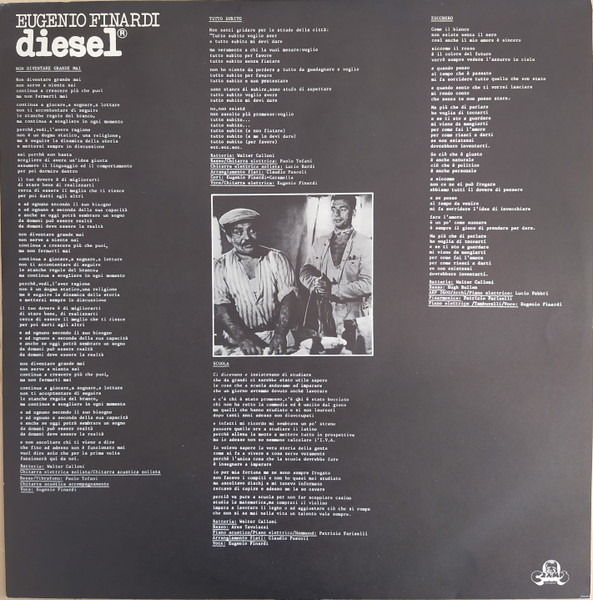 Eugenio Finardi - Diesel | Cramps Records (CRSLP 5153) - 4 Eugenio Finardi - Diesel | Cramps Records (CRSLP 5153) - 4