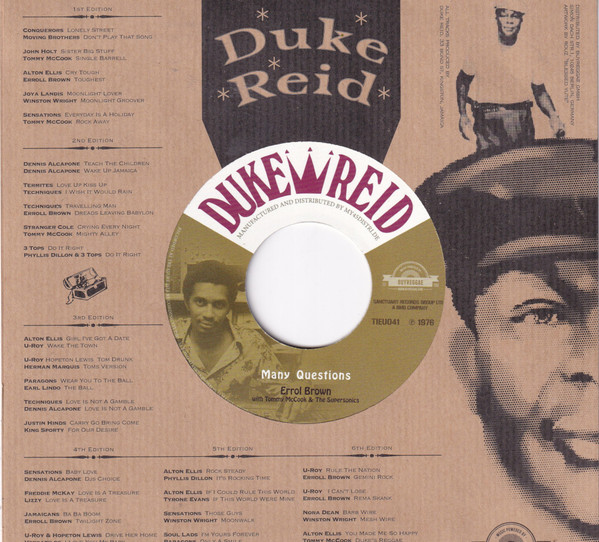 The Jamaicans With Tommy McCook & The Supersonics / Errol Brown - Peace & Love / Many Questions | Duke Reid (TIEU041) - 2