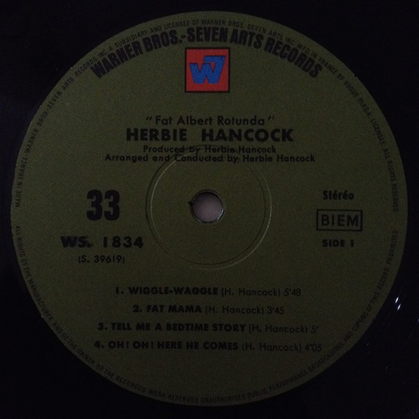 Herbie Hancock - Fat Albert Rotunda | Warner Bros. - Seven Arts Records (1834) - 3
