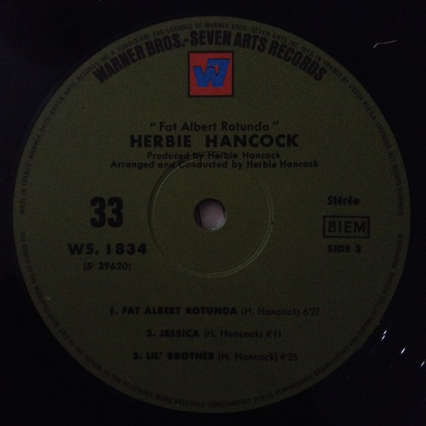 Herbie Hancock - Fat Albert Rotunda | Warner Bros. - Seven Arts Records (1834) - 4