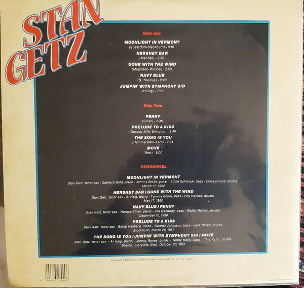Stan Getz - Stan Getz | Joker (SM 3967) - 2