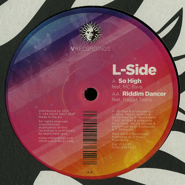 L-Side - So High / Riddim Dancer | V Records (PLV047) - main