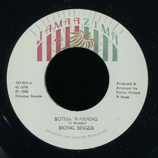 Bionic Singer - Botha Warning | Jamaazima (J 007) - main
