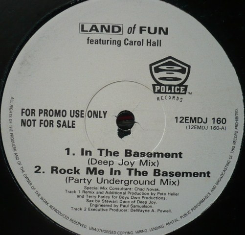 Land Of Fun Featuring Carol Hall - In The Basement | EMI (12EMDJ 160) - main