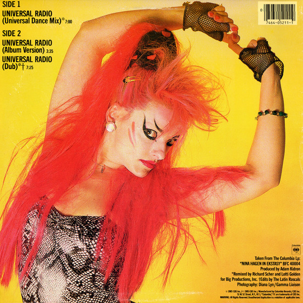 Nina Hagen - Universal Radio | Columbia (44 05211) - 2