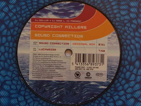 Gollum & Arne L II Present Copyright Killers - Sound Connection | DJs Present (PIASD 2027) - 3