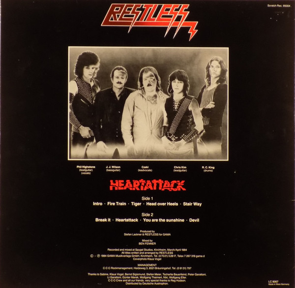 Restless - Heartattack | Scratch Records (95004) - 2