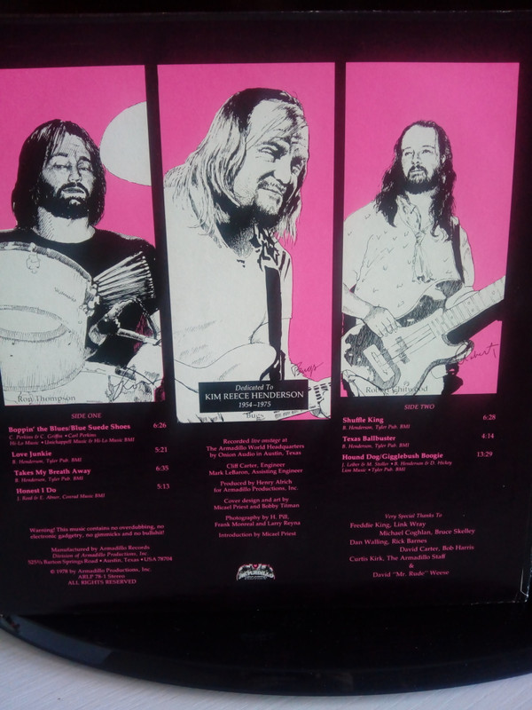 The Bugs Henderson Group - At Last | Armadillo Records (ARLP 78-1) The Bugs Henderson Group - At Last | Armadillo Records (ARLP 78-1)