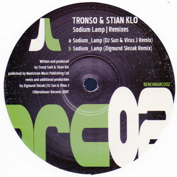 Tronso & Stian Klo - Sodium Lamp Remixes | Benchmarc Records (BENCHMARC 002)