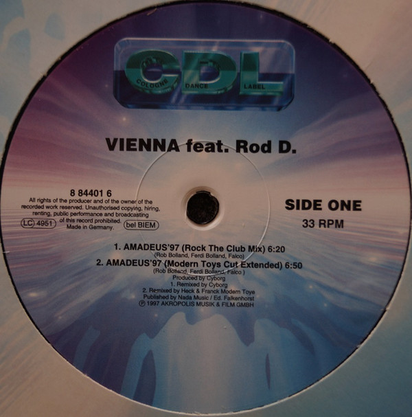 Vienna - Amadeus '97 | CDL - Cologne Dance Label (8 84401 6)