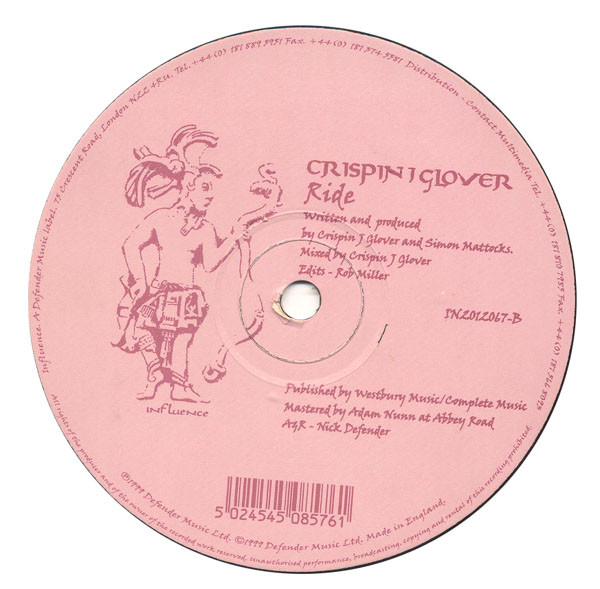 Crispin J. Glover - The Beat Goes On / Ride | Influence (IN2012067) - 2 Crispin J. Glover - The Beat Goes On / Ride | Influence (IN2012067) - 2