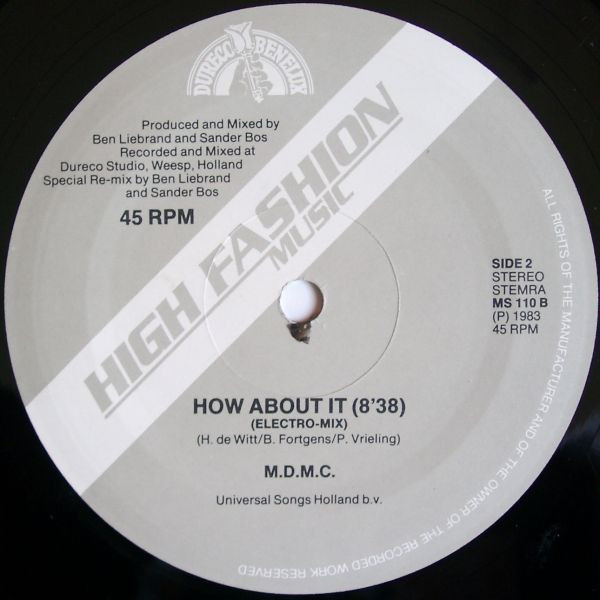 M.D.M.C. - How About It | High Fashion Music (MS 110) - 4