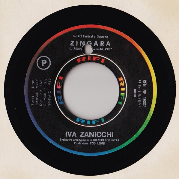 Iva Zanicchi - Zingara | Rifi (RFN-NP 16327) - 3