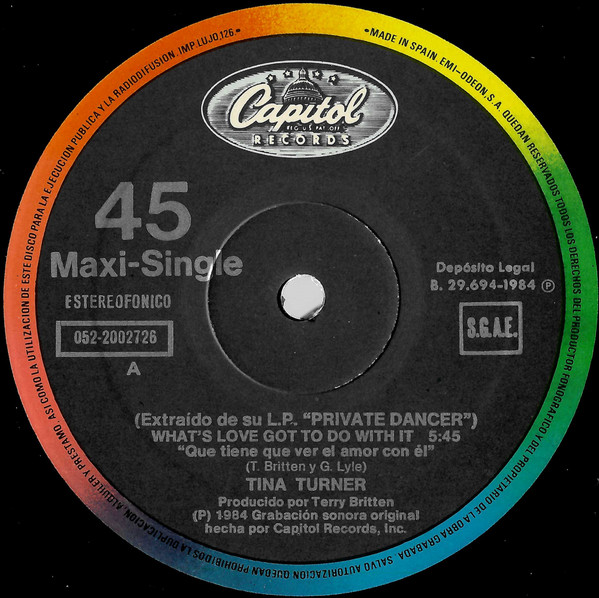 Tina Turner - What's Love Got To Do With It | Capitol Records (052-2002726) - 3