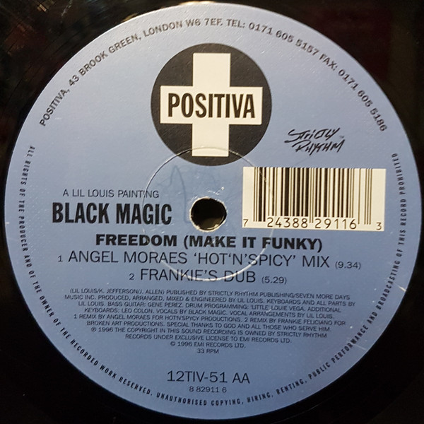 Black Magic - Freedom (Make It Funky) | Positiva (12TIV-51) - 3 Black Magic - Freedom (Make It Funky) | Positiva (12TIV-51) - 3