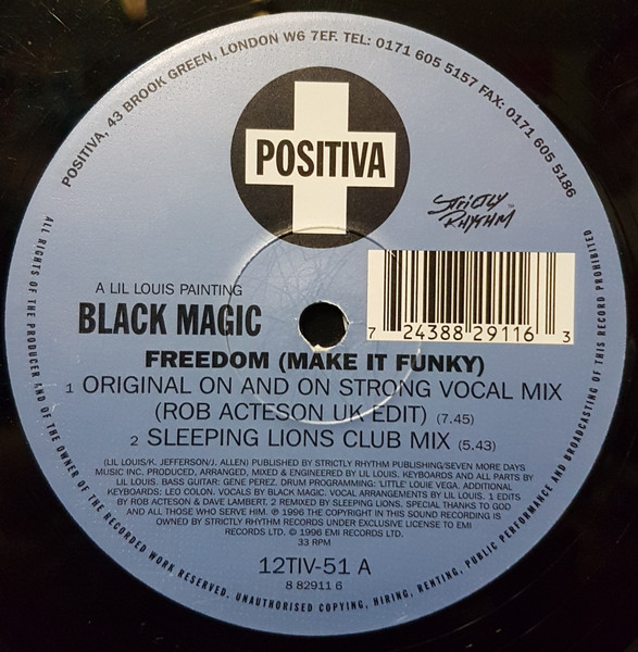 Black Magic - Freedom (Make It Funky) | Positiva (12TIV-51) - 2 Black Magic - Freedom (Make It Funky) | Positiva (12TIV-51) - 2