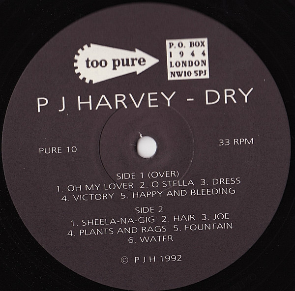 PJ Harvey - Dry | Too Pure (PURE 10) - 4