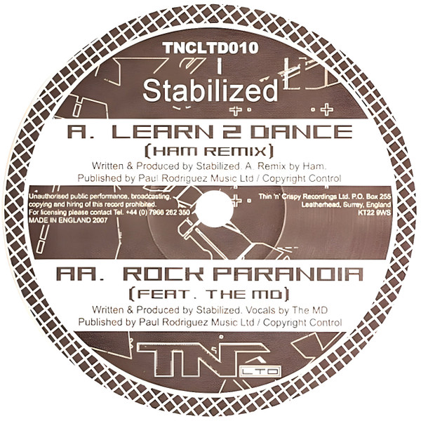 Stabilized - Learn 2 Dance (Ham Remix) / Rock Paranoia | TNC LTD (TNCLTD010)