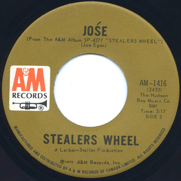 Stealers Wheel - Stuck In The Middle With You | A&M Records (AM-1416) - 2
