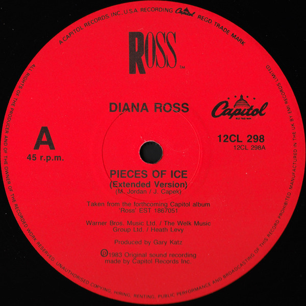 Diana Ross - Pieces Of Ice | Capitol Records (12CL 298) - 3