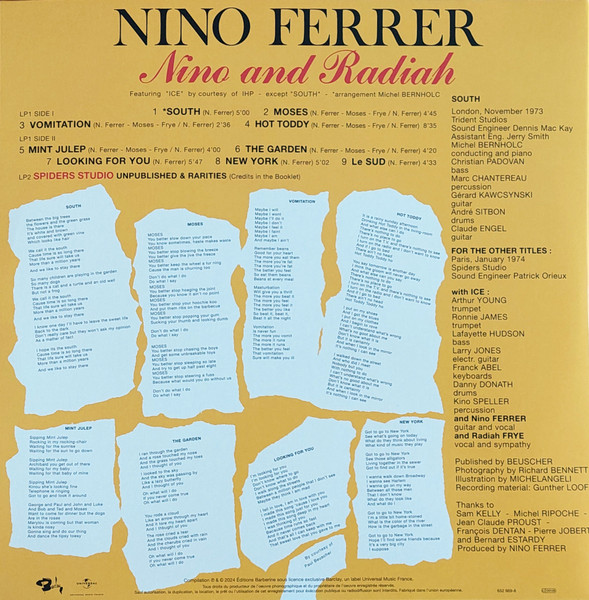 Nino Ferrer - Nino And Radiah et le Sud | Barclay (538 228-5) - 4