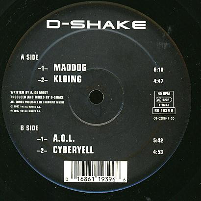 D-Shake - Maddog | Go Bang! Records (GO 1939 6)