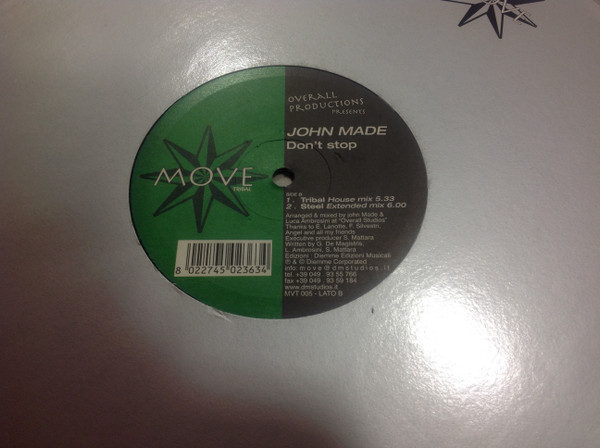 John Made - Don't Stop | Move Tribal (MVT 005)