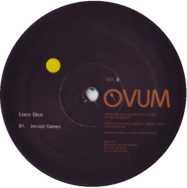 Loco Dice - Menina Brasileira / Jacuzzi Games | Ovum Recordings (OVM-170) - 4 Loco Dice - Menina Brasileira / Jacuzzi Games | Ovum Recordings (OVM-170) - 4