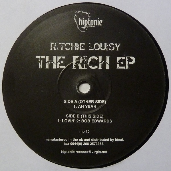 Ritchie Louisy - The Rich EP | Hiptonic (HIP 010) - 2