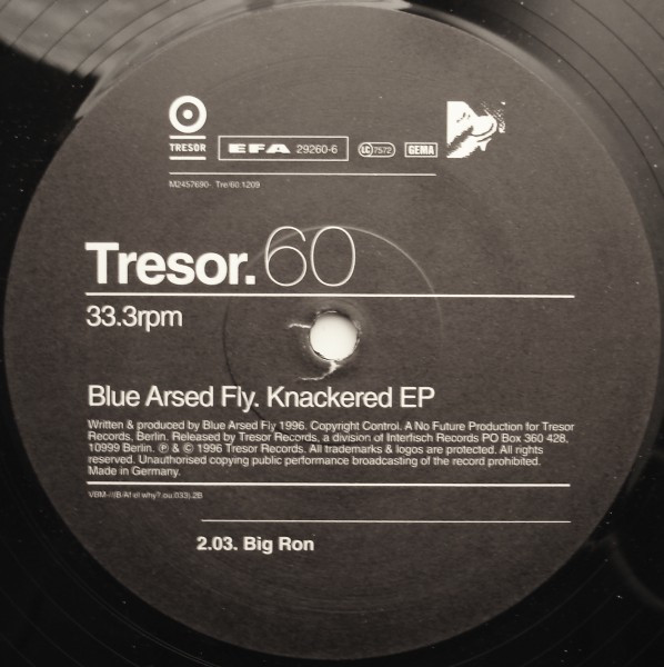 Blue Arsed Fly - Knackered EP | Tresor (Tresor 60) - 2 Blue Arsed Fly - Knackered EP | Tresor (Tresor 60) - 2