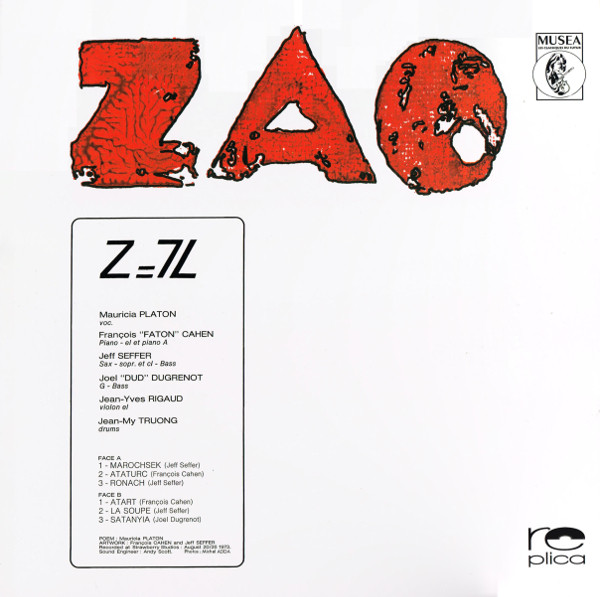 ZAO - Z=7L | Replica Records (RPC007) - 3 ZAO - Z=7L | Replica Records (RPC007) - 3