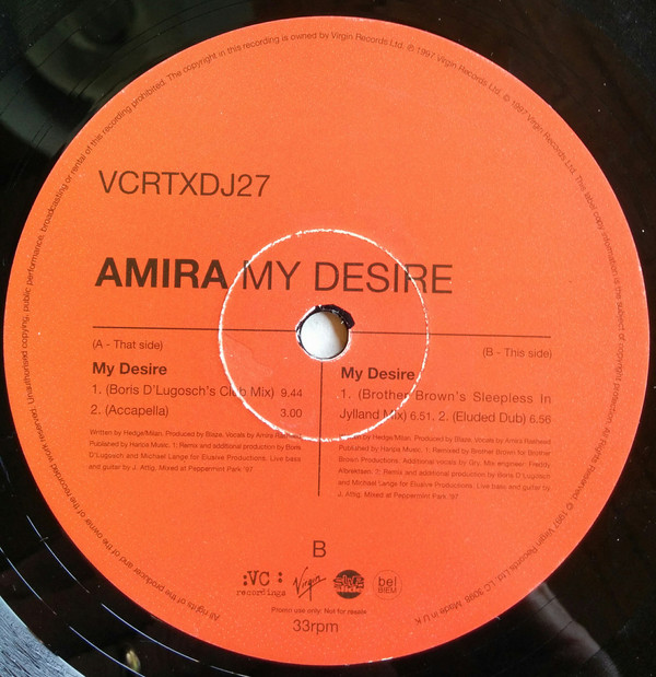 Amira - My Desire | VC Recordings (VCRTXDJ 27)
