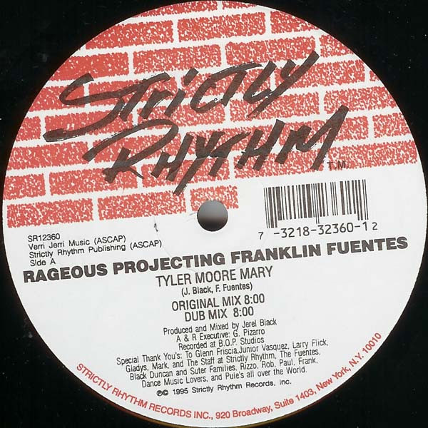 Rageous Projecting Franklin Fuentes - Tyler Moore Mary | Strictly Rhythm (SR12360)