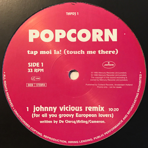 Popcorn - Tap Moi La! (Touch Me There) | Mercury (TAPDJ 1) - 2