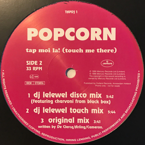 Popcorn - Tap Moi La! (Touch Me There) | Mercury (TAPDJ 1) - 3