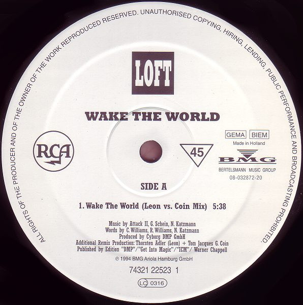 Loft - Wake The World | RCA (74321 22523 1) - 3