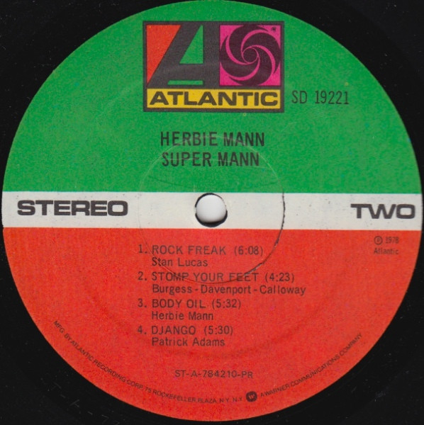 Herbie Mann - Super Mann | Atlantic (SD 19221) - 4