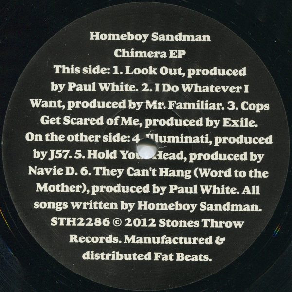 Homeboy Sandman - Chimera EP | Stones Throw Records (STH2286) - 3